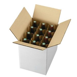 Caja para botellas con separadores