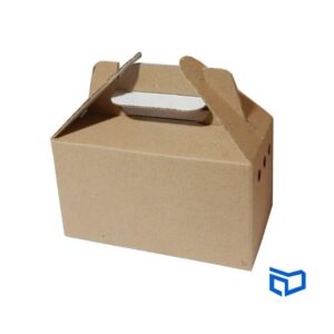 Caja lonchera de cartón 8x16x9cm