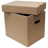 Caja archivera de cartón corrugado 30x40x26 para archivo